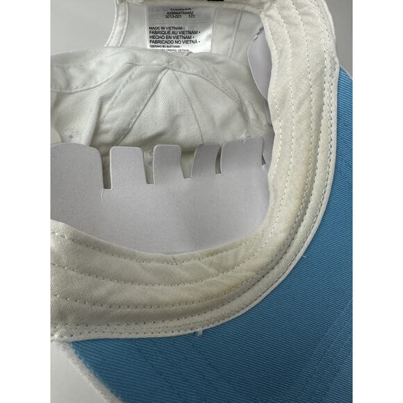 Nike TODDLER HBR Patch Curve Brim Cap White Blue Adjustable Strap Back Hat Rare - Picture 8 of 9